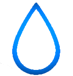 hollow DRIP water-drop icon