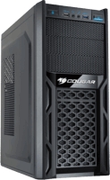 Black COUGAR Solution Steel ATX Mid Tower Computer Case, 3x 5.25in 